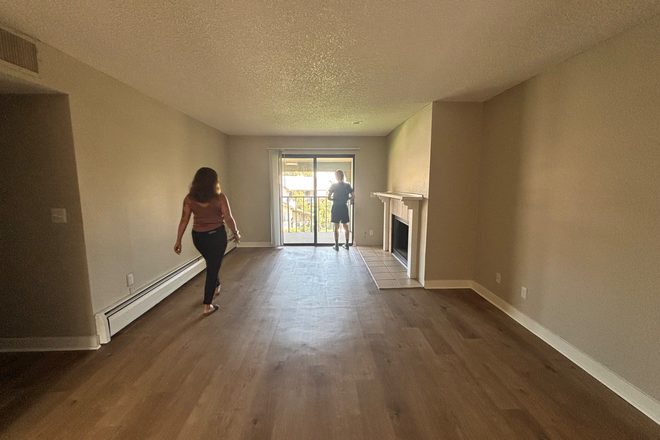 Walking in door to living area. Kitchen it to the left. - Henley-Remy Apartments