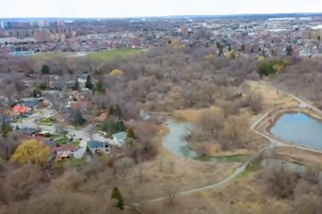 View of the house location - Private 1 bd+den apart in North Etobicoke, backyard, parking; pet-friendly Duplex