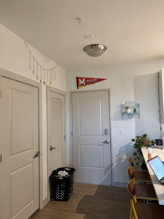 Front door- closets are storage and washer/dryer - Landmark Apartments 5136-D