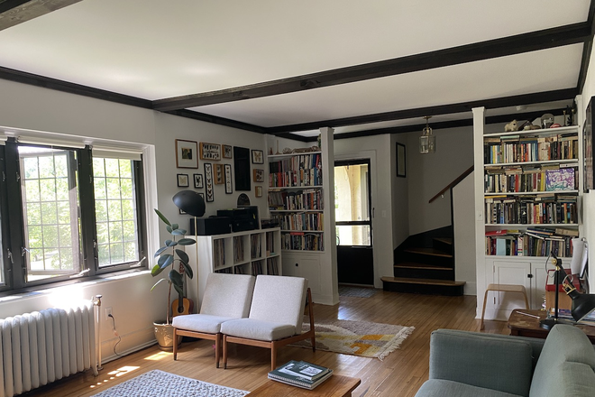 Living Room - Sublet:Spring 2027:Furnished 4BR thome for PU Faculty/Staff affiliate only-College Rd-Princeton