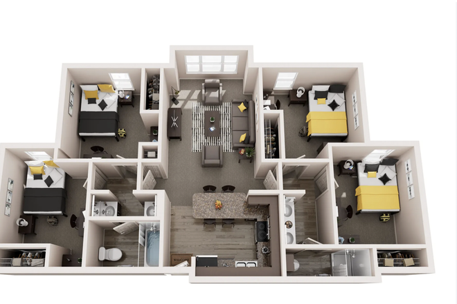 Floor plan - University Village Apartments