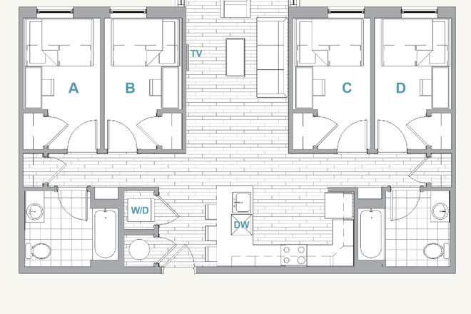 Floor Plan - Landmark Apartments