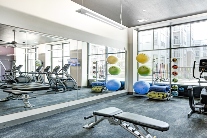 Gym - Luxury 1B1Ba Apartment at Continuum, very close to campus with included indoor parking