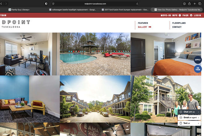 Pictures from website - Redpoint Tuscaloosa