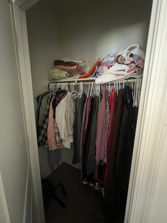 Closet - Bedroom with Private Bathroom Available Apartments