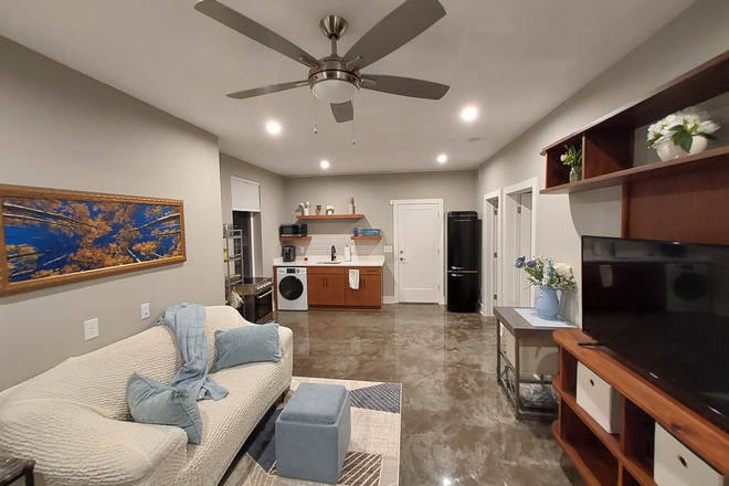 Living Area - 1BR/1BA Plus Screened-in patio and fenced yard- Pet Friendly- Apartment East Nashville — $1,795/mo