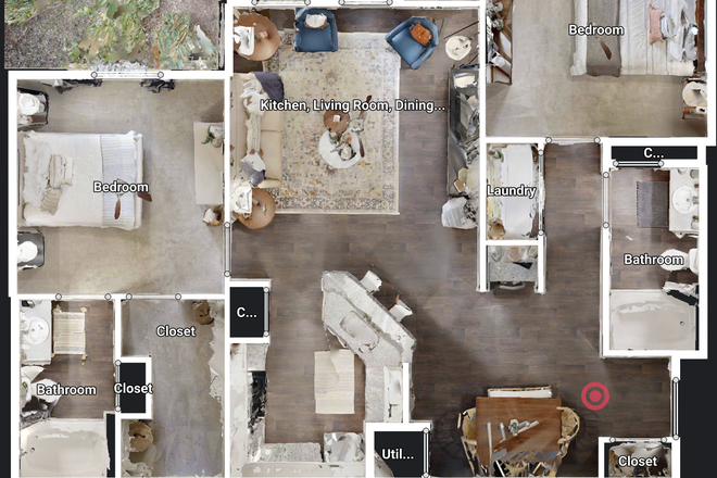 Available bedroom with detached bathroom on the right side by entrance. - Hawthorne at Kennesaw Apartments