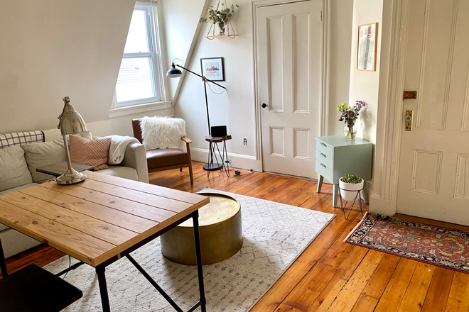 Living Room - 1 Bedroom Apartment. Heat and Hot Water Included. Great Location.