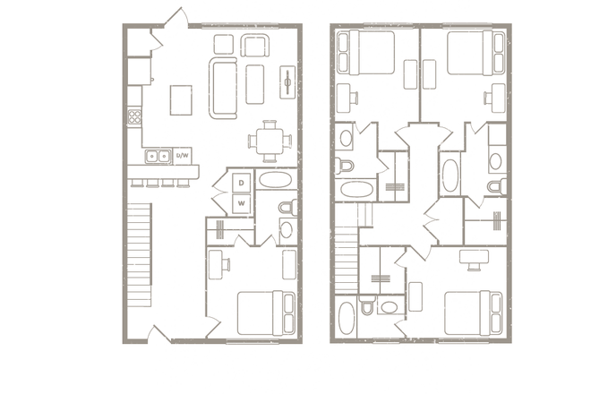 Floor Plan - Redpoint Apartment Sublet: $500