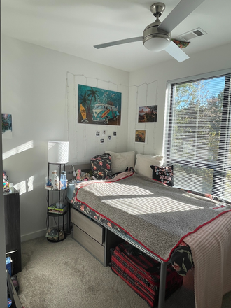 Bedroom - Room with a private bathroom at Yugo Raleigh Logan available for Spring Semester