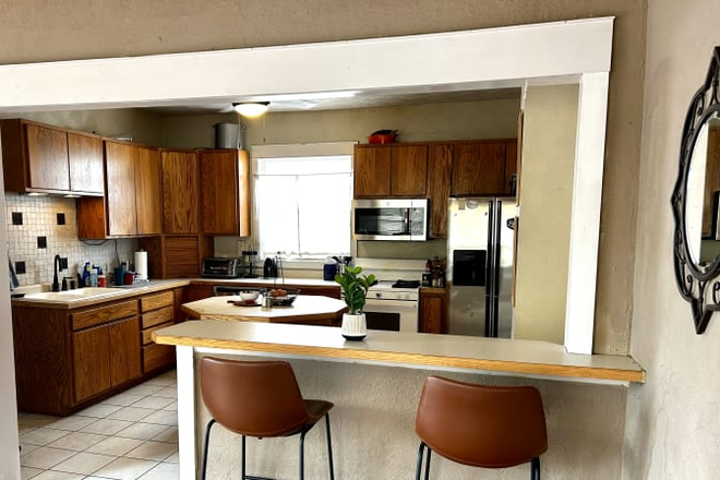 Kitchen - Walk to Main Street - Private Large Bedroom House