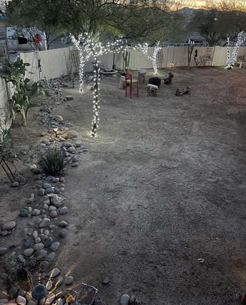 Back yard - Beltran’s home
