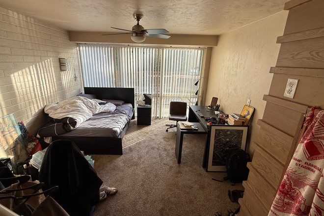 Picture of the room, very spacious, full wall window, nice view to the outside, has a built in closet as well. - Looking for Subletter for House by Hendricks (feel free to reach out!)