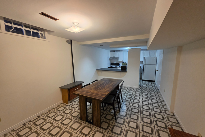 Dining Area, with large dining table and chairs - 2 Furnished Bedrooms-Large Dine-in Kitchen, Amenities, washer/ dryer WiFi and dining table included