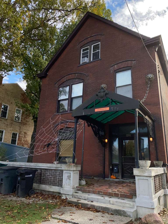 Outside of house (apartment on 2nd floor) - Subleasing for Spring '26. 3 bed, 1 bath. Apartment is safe, comfortable, & by DAAP