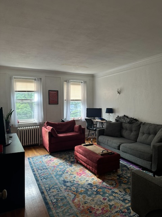 Living Room - Sunny Bedroom in 2 Bed Brookline Apartment