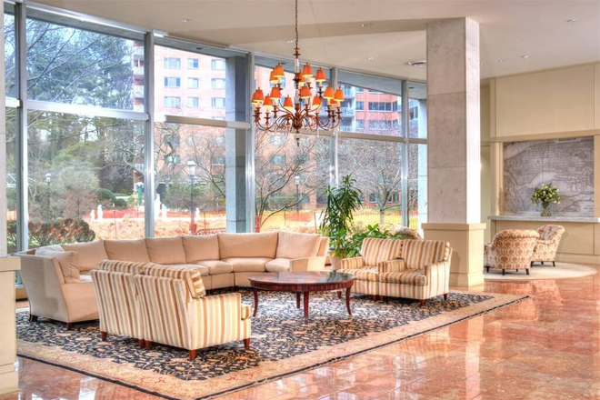 Lobby - AVAILABLE IMMEDIATELY! Large 3-BR/2-BA Condo with Balcony and Pool Near AU! $4500/MO Incl. Utils!