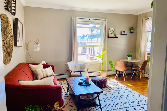 Living Room - Sunny, Spacious, One Bedroom, 1 Bathroom Apartment.