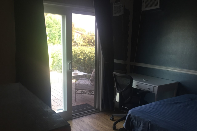 Private Bedroom (showing slider door to private deck) - Home Away from Home