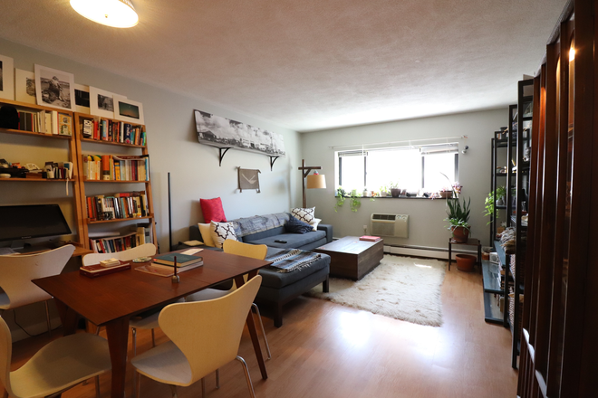 living room - Sunny Allston 1 bed with parking for rent for 9/1 - NO FEE! Condo