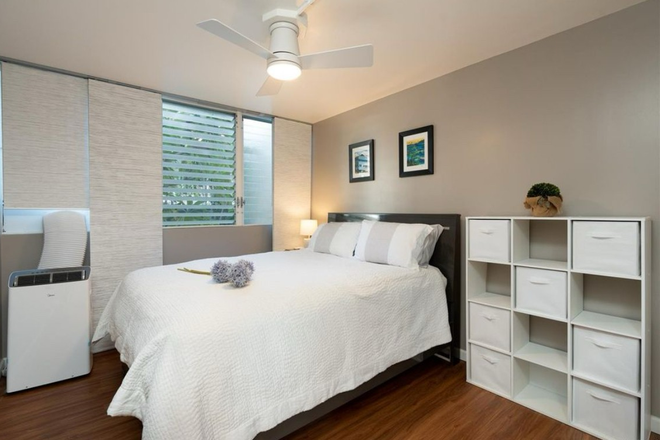 Bedroom - 1-bedroom apartment for rent – Honolulu (Kapiolani Park / Kaimana Beach)