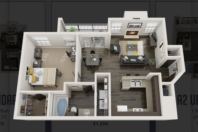 Floor plan of apartment - The Landing