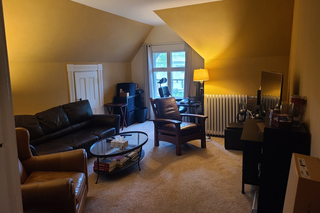 Living room, 13' x 15.5' - Centre St Victorian near BC Law Apartments