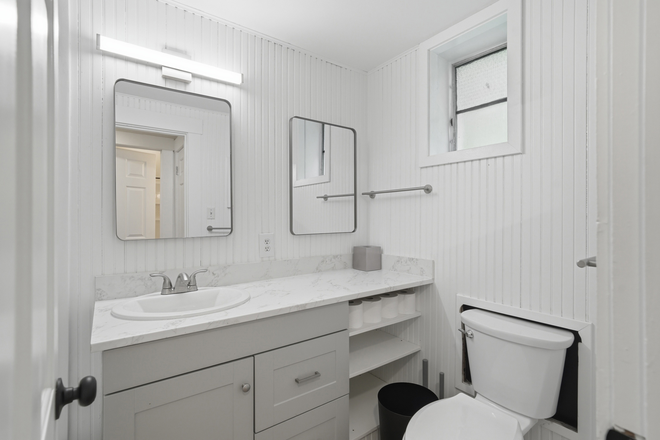 Bathroom 1 - Room in renovated house, 2 min walk to campus , all new everything, park views