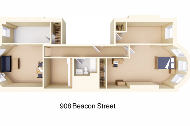 Floorplan - BU Graduate Housing, 10 minute walk to campus and 2 minute walk to Green line!