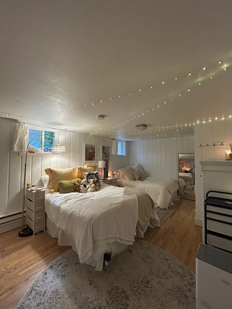 Bedroom/ Living space - Spring/Summer Sublease on The Hill- Private Basement Studio w/ Own Entrance