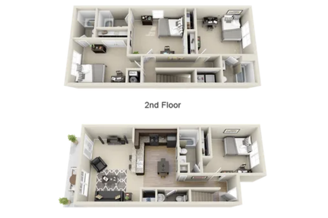 floor plan - the cottages on lindberg Duplex