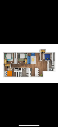 Layout - Slate at 901, 4bed 2bath close to campus