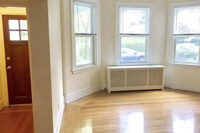 Living Room - Bedroom in a Quiet Brookline Two-Family House