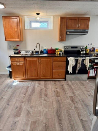 kitchen area - Basement studio apt all utilities included located in the Darlington neighborhood Pawtuck