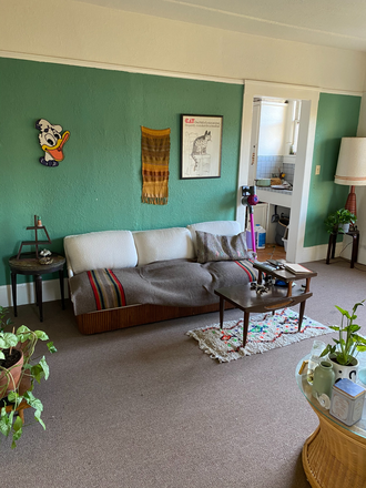 Living Room (currently with white paint) - One Bedroom Apartment / Super Convenient Location