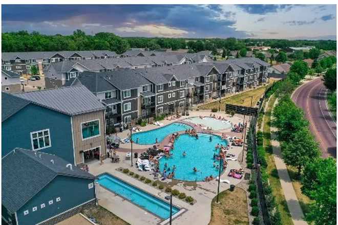Outdoor pool - One bedroom with private bathroom apartment close to campus. Male roommate wanted.