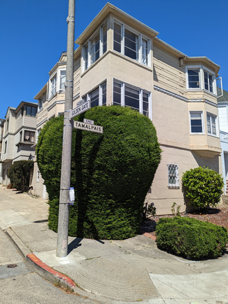 Outside Street View - Partly-Furnished Top Floor 2BR/1BA with Parking. Next to USF.