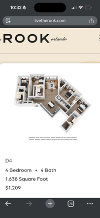 floor plan - The Rook Apartments