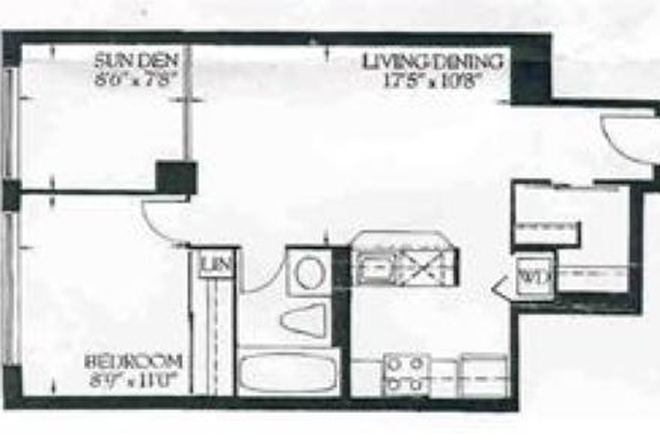 Plan - Student-Friendly 1+1 Bedroom Apartment – Steps from U of T and TMU