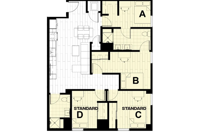 Floorplan - Hub State Street Apartments