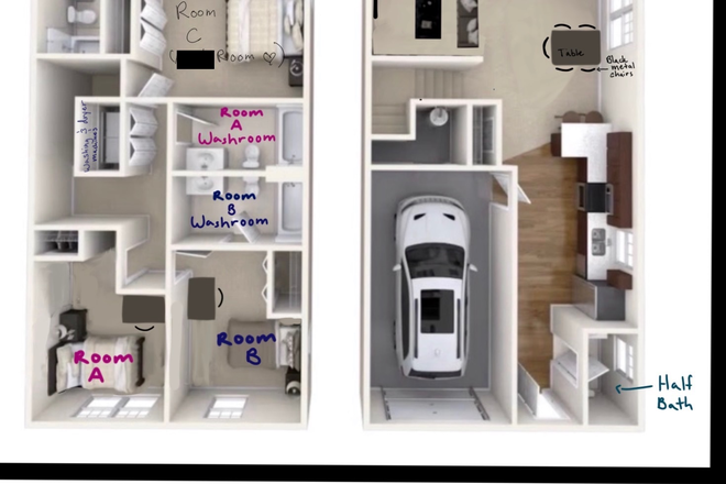 (Room B will be your room, contact me for video!) - Meadowbrook Gardens