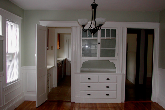 Dining Room with China Cabinet - Lovely Two Bedroom Arlington Apartment With Additional Sunroom