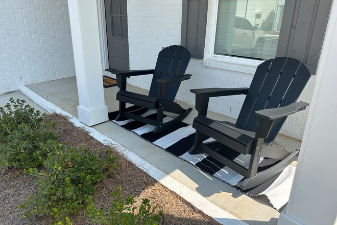 Front porch - Meadow Crest Circle Townhouse, Close to Ole Miss campus, Each bedroom has ensuite bath. $950 room