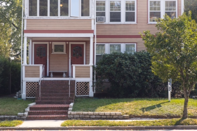 Front yard - Huron Ave. with View of Fresh Pond Reservation