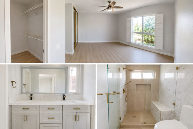 Fully renovated in 2025. Bright private master suite with a private bathroom and walk-in closet. Furniture available upon request. - Private Master Suite Near UCI | $2,000/month | Utilities Included