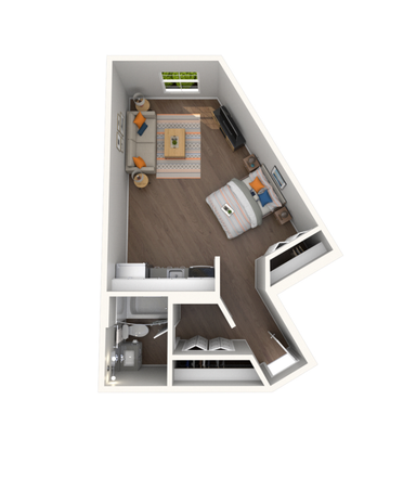 S2 studio unit - The Tower - private studio - 4 minute walk to campus Apartments