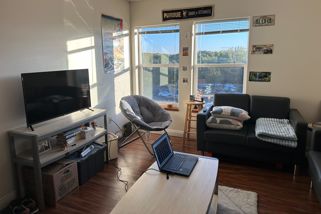 Living Room - Bright & Large two-bedroom 1.5 baths within walking distance to campus