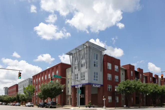 Outside of building, corner of 3rd Ave and 14th street. - Alight Birmingham