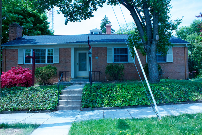Front Exterior - 4BR, 3BA House w/ Yard, Parking, Easy Walk to AU, RedLine Metro, Wisc Ave Buses, Stores