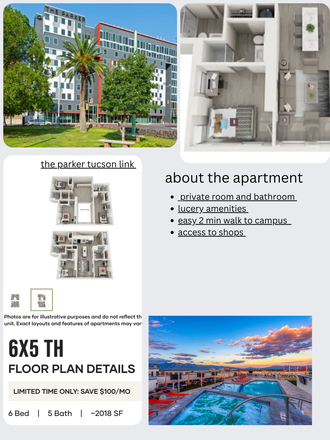 Outside, Inside, Amenities - The Parker Tucson Apartments